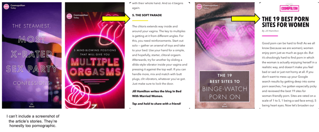 Cosmo After Dark - Snapchat channel