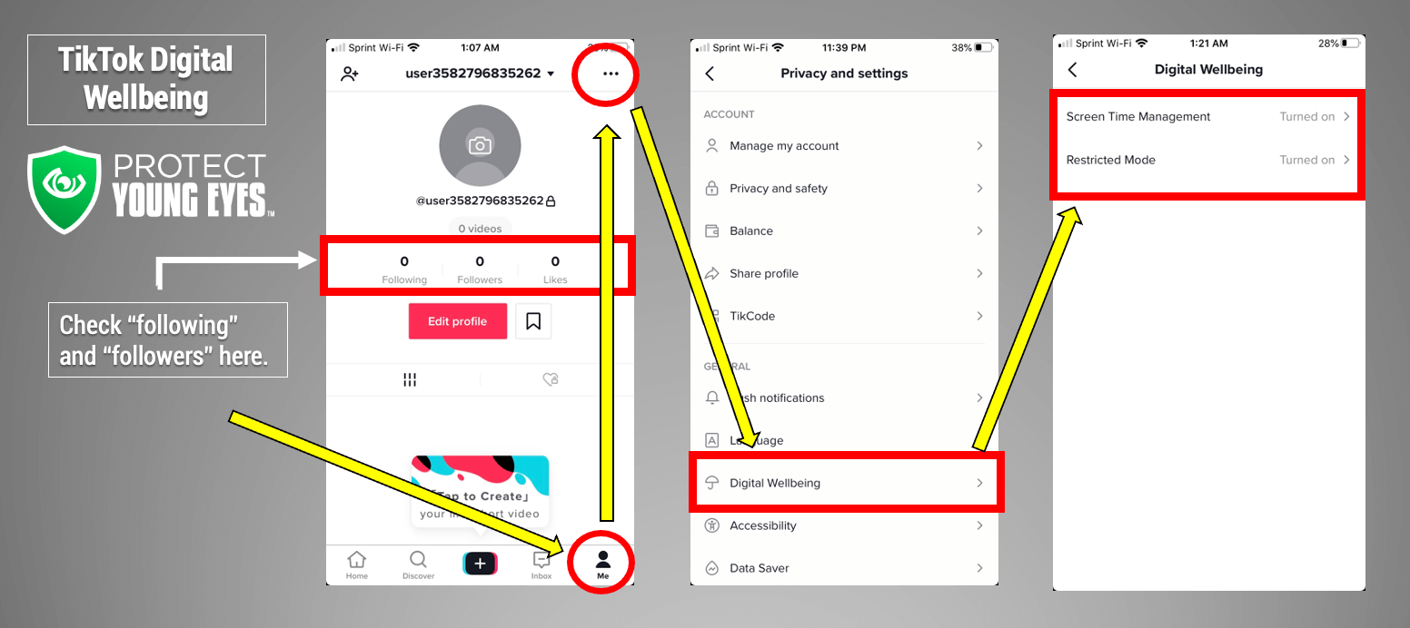 TikTok Digital Wellbeing Settings