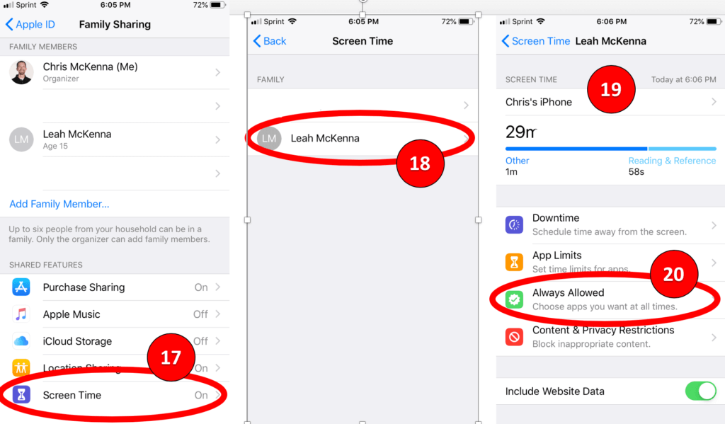 iOS 12 Parental Controls