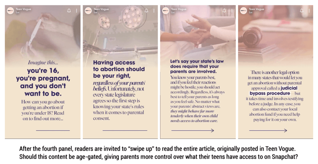 Teen Vogue in Snapchat Discover - Abortion - PYE