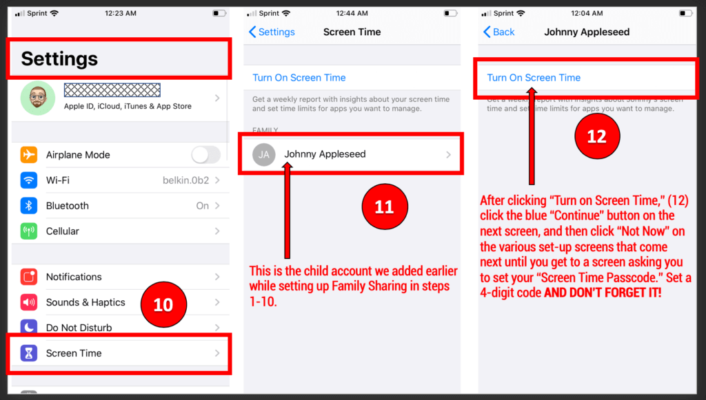 iOS 13 Parental Controls