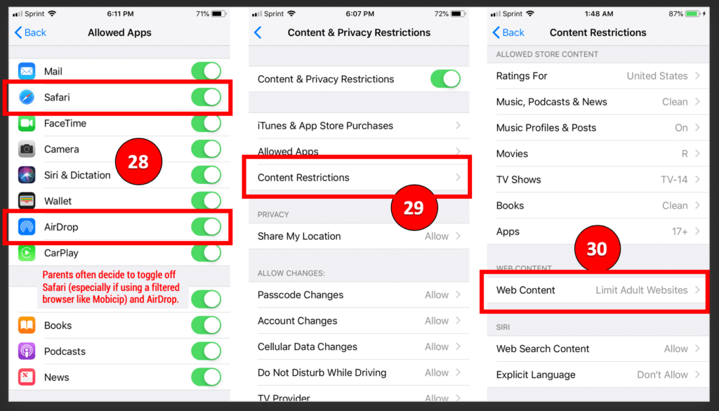 iOS 13 Parental Controls