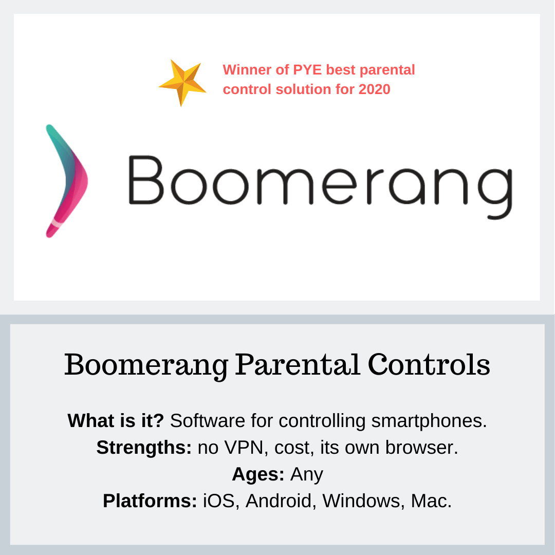 Boomerang Parental Controls - PYE Resources