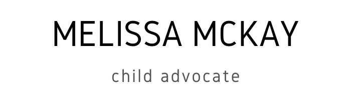 Melissa McKay, Child Advocate