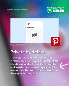 Pinterest Parental Controls - Private Account - PYE